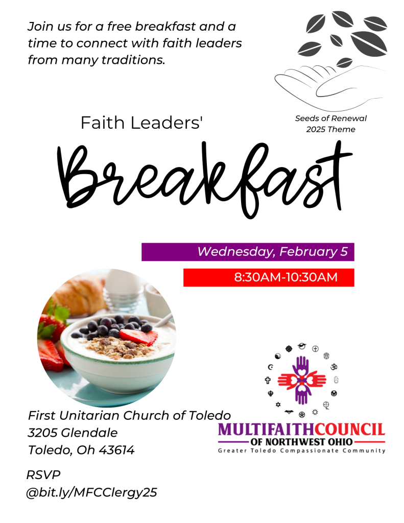 MULTIFAITH COUNCIL OF NORTHWEST OHIO Clergy Breakfast